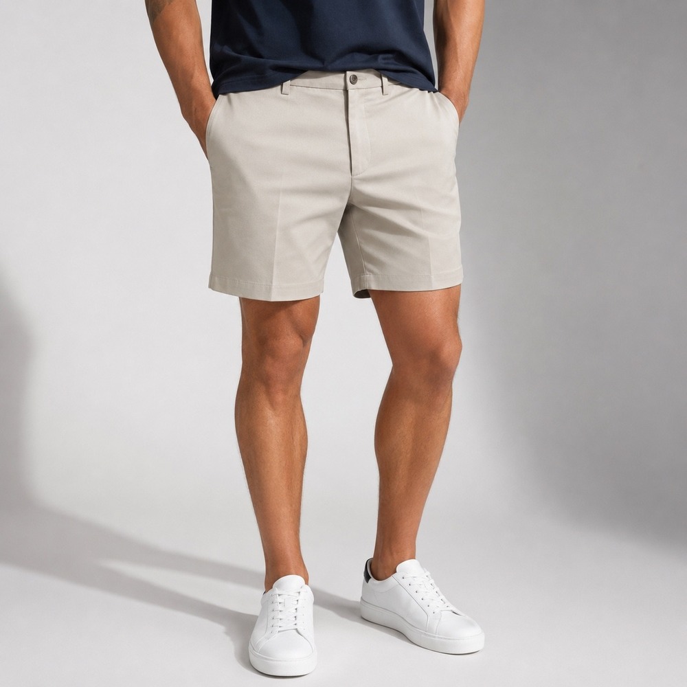 Roundtree‎ & Yorke travelSmart Khaki Flat Front Shorts Men's 38 NEW